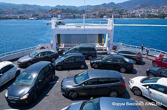 На прокатном авто на пароме можно