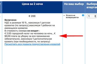 Скрытые доплаты при бронировании на букинге