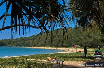 Пляж Лаян бич на карте