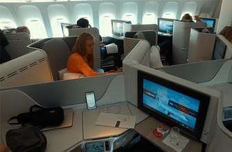 Салон бизнес класса 777 Air Canada