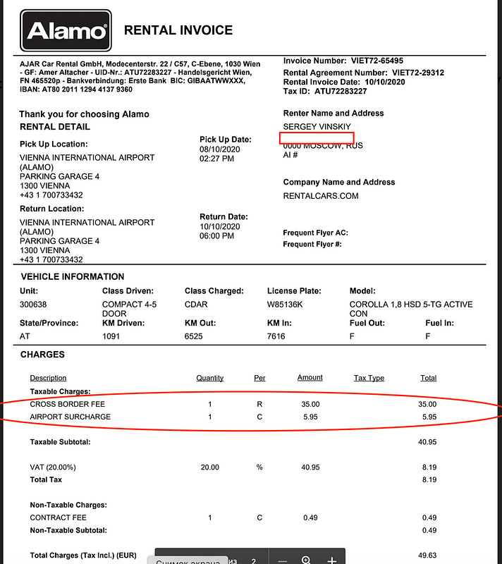 На арендованной машине по Европе