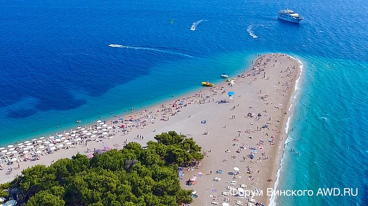 Брач пляж Золотой рог (Zlatni Rat)