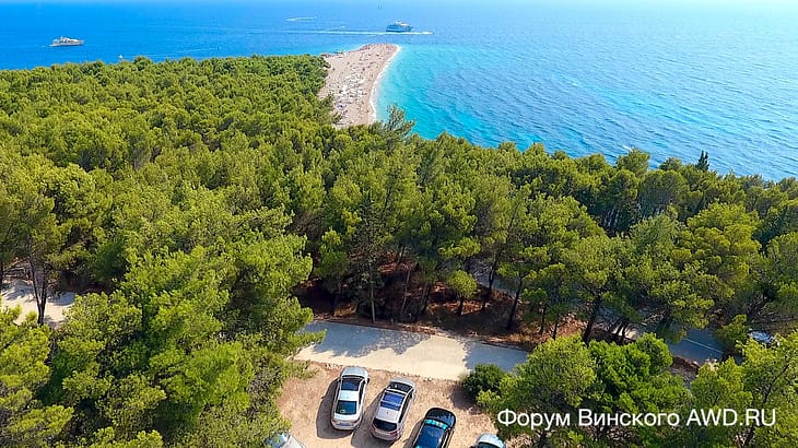 Брач пляж Золотой рог (Zlatni Rat)