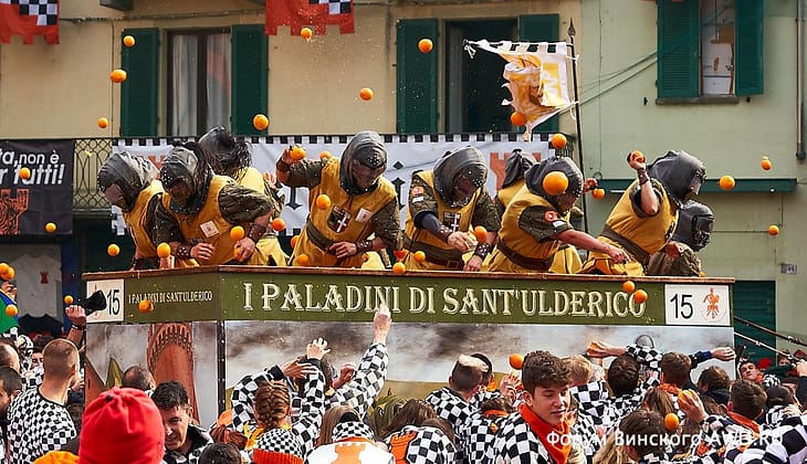 Карнавал в Ивреа 2019