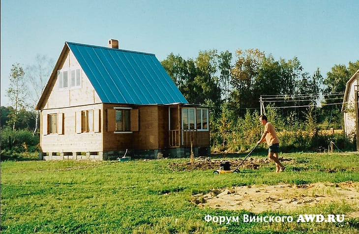 Газон на даче 25 лет назад