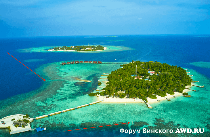 Риф вокруг острова Nika Island Resort