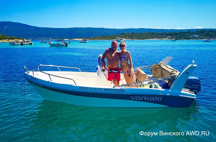 Аренда моторной лодки в Греции