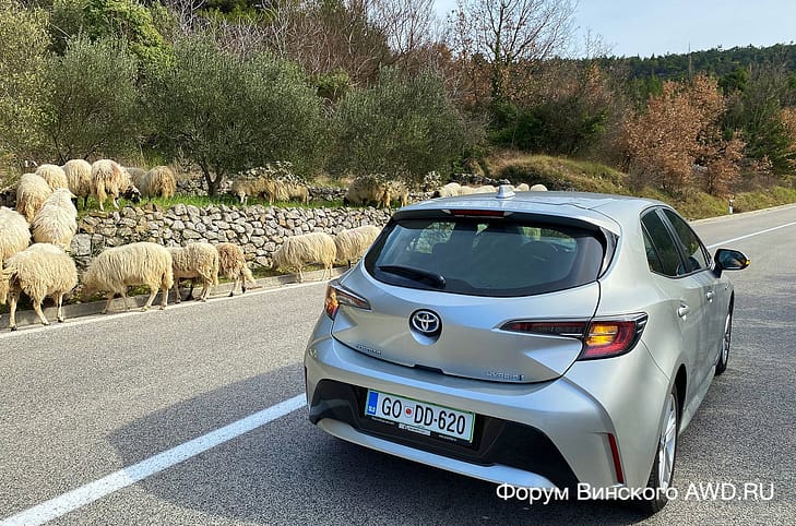 На машине по Хорватии в марте 2021