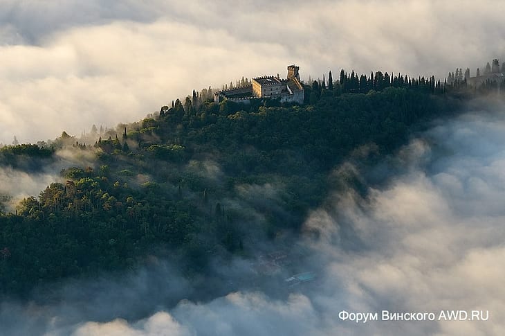 Над Тосканой на воздушном шаре