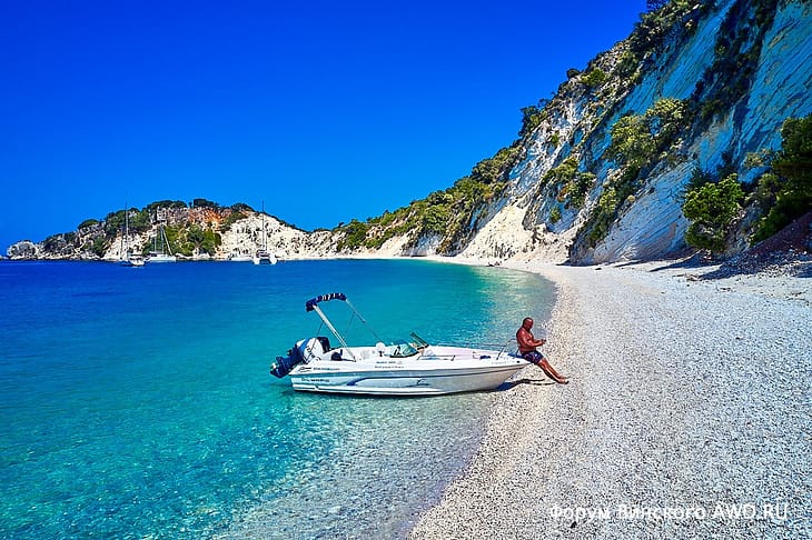 Итака лучший пляж Gidaki beach (пляж Гидаки)