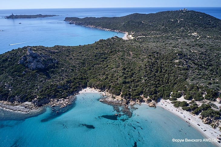Пляж Порто Джунко (Porto Giunco) Вилласимиус