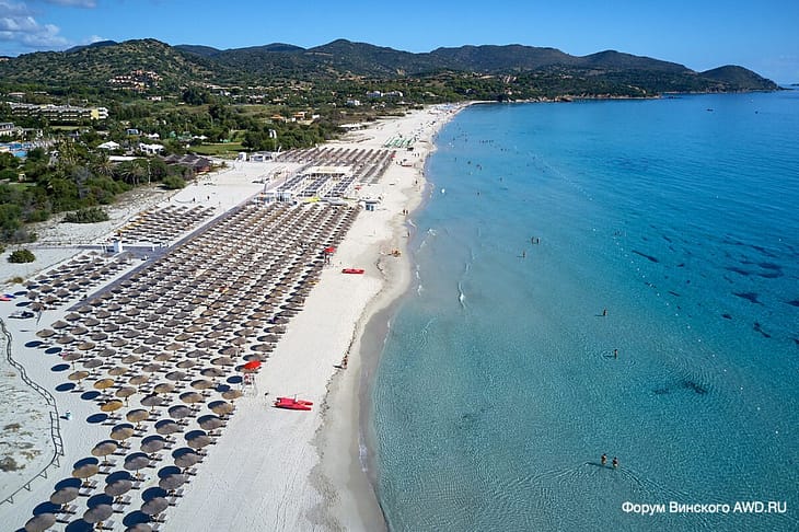 Пляж Симиус Сардиния