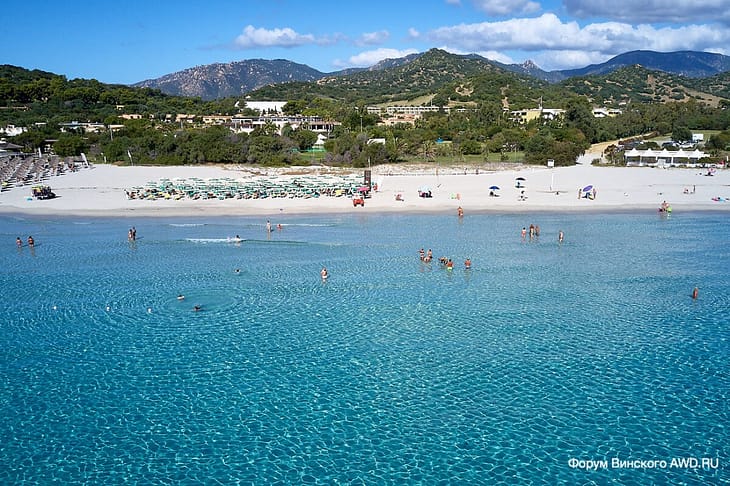 Пляж Симиус Сардиния
