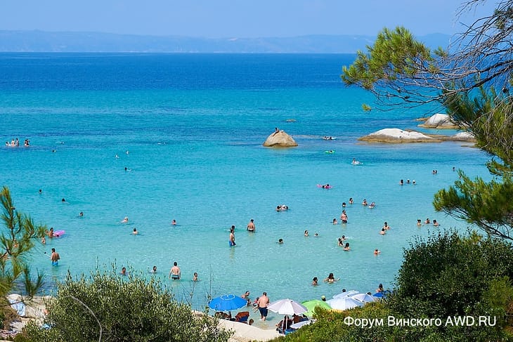 Пляж Кавуротрипес Халкидики