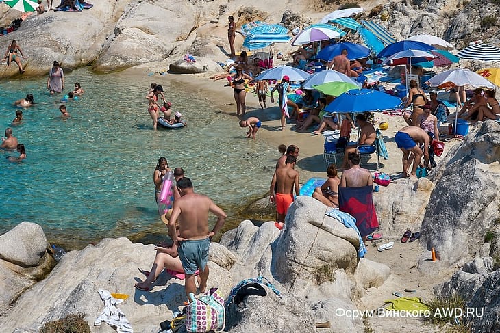 Пляж Кавуротрипес Портокали Халкидики