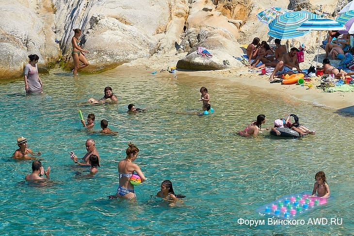 Пляж Кавуротрипес Портокали Халкидики