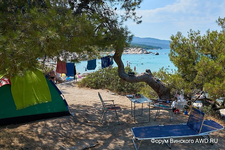 Пляж Кавуротрипес Халкидики