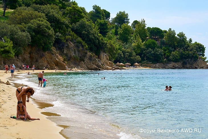 Скиатос пляжи