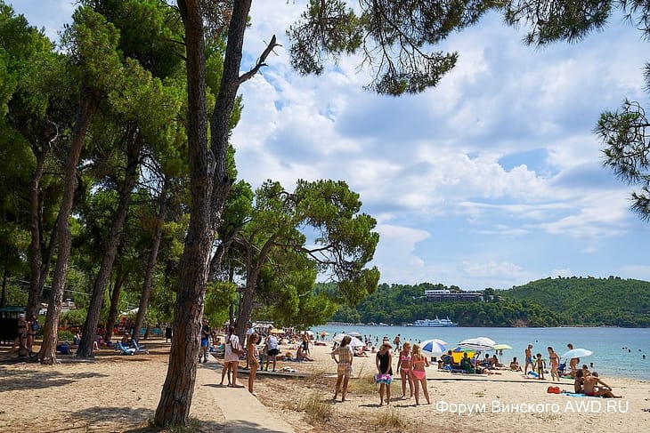 Koukounaries beach Скиатос