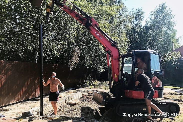 Фото этапов строительства каркасного дома