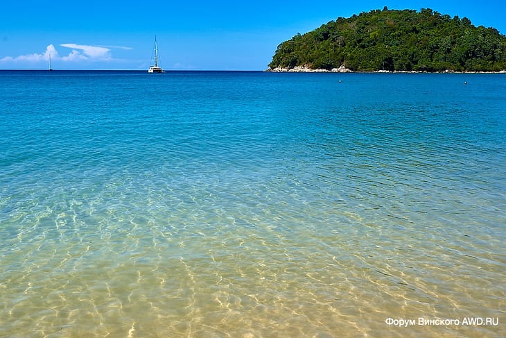 Пляж Лаян бич на карте