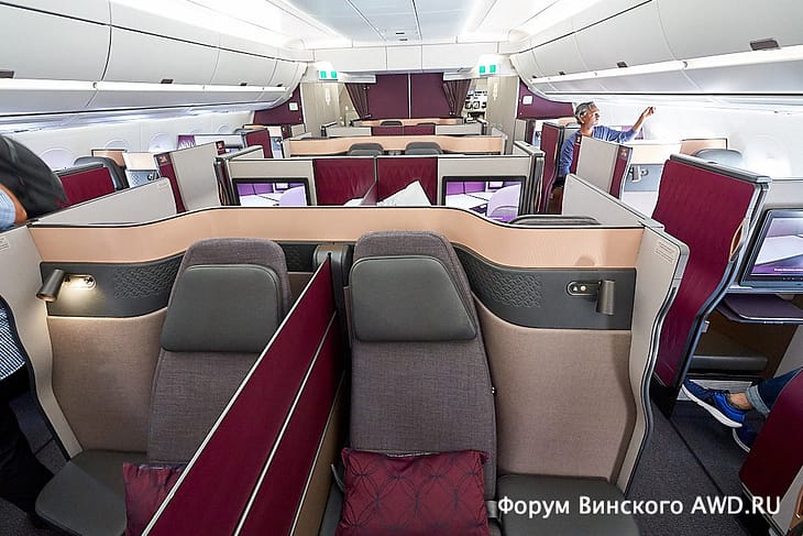 Новый бизнес класс QSuite Qatar Airways