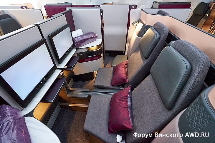 Новый бизнес-класс QSuite у Qatar Airways