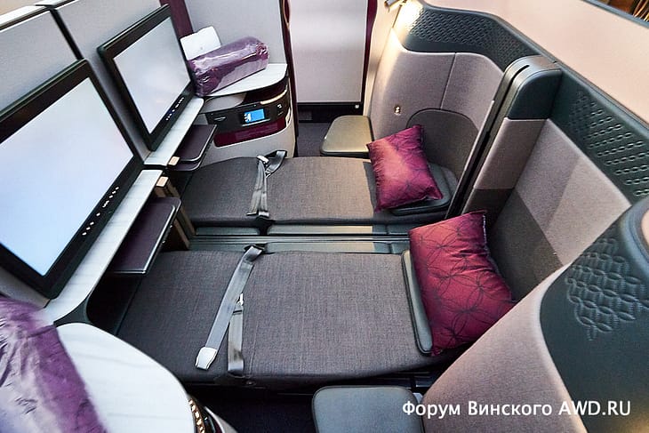 Новый бизнес-класс QSuite у Qatar Airways
