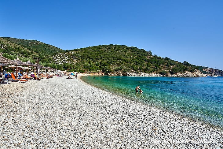 Filiatro beach пляж Филиатро Итака Греция