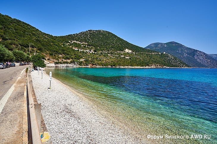 Aetos beach пляж Аетос Итака