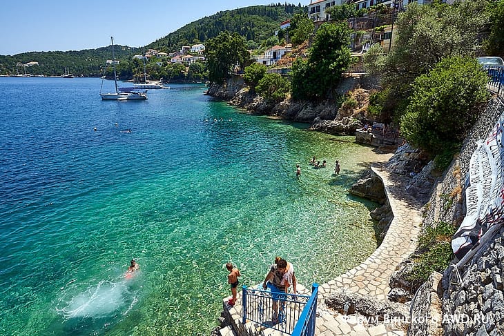 Kioni пляж Киони Итака