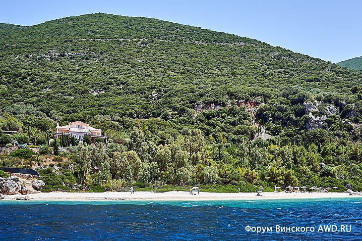 Aspros Gialos beach пляж Аспрос Гиалос Итака