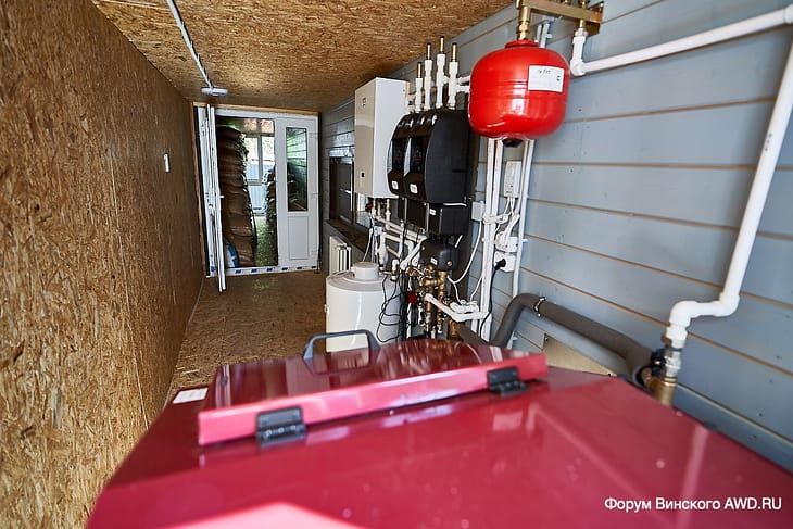 Котельная для пеллетного котла Kiturami