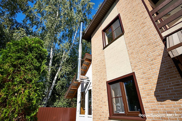 Пристройка котельной к дачному дому