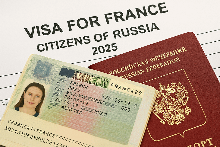 Виза во Францию гражданам России 2025