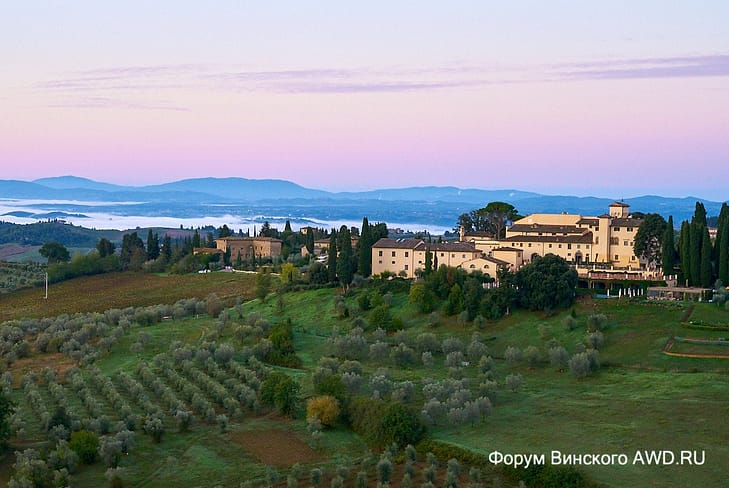 На воздушном шаре над долиной Кьянти в Тоскане