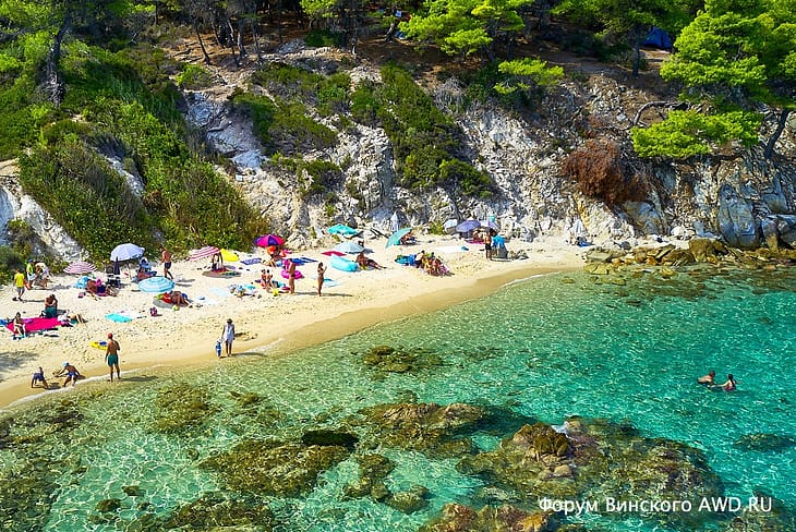 Orange beach Ситония