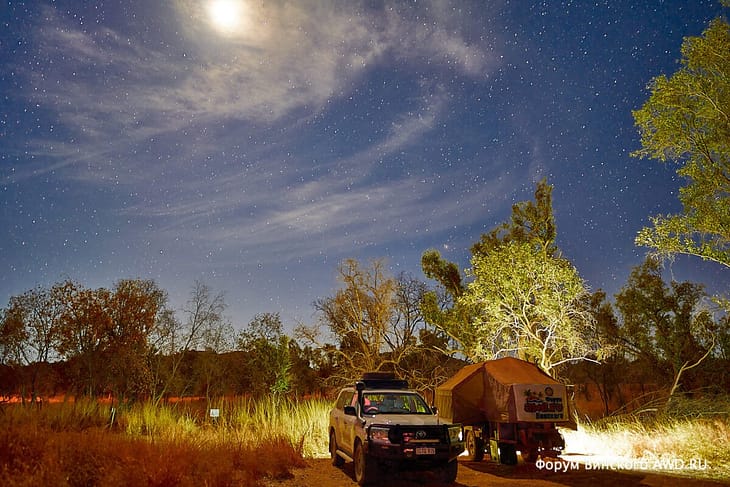 Camping and rest stops in Australia
