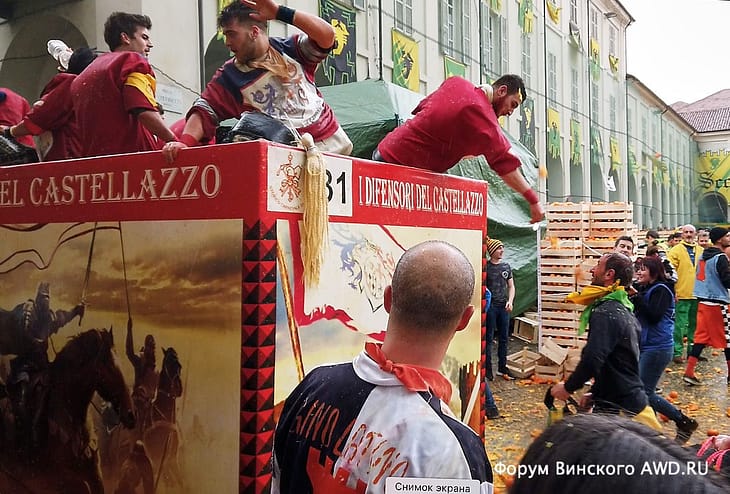 Битва апельсинами Ивреа