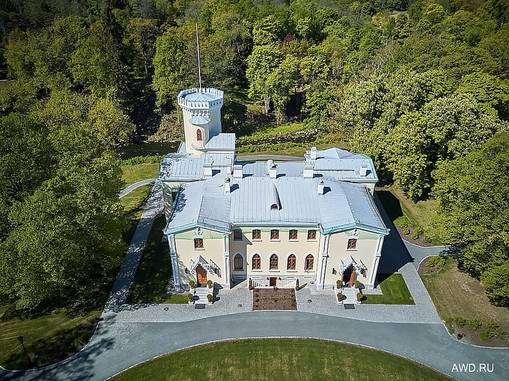 Замок Keila-Joa Schloss Fall Эстония