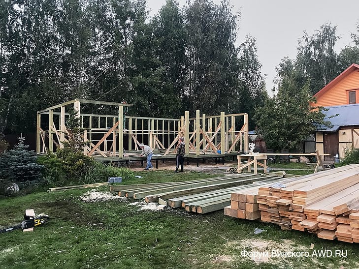 Строительство каркасного дома