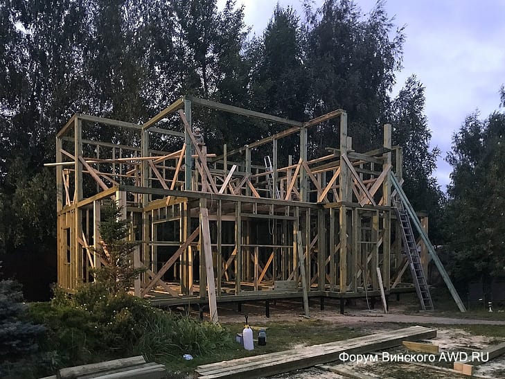 Строительство каркасного дома