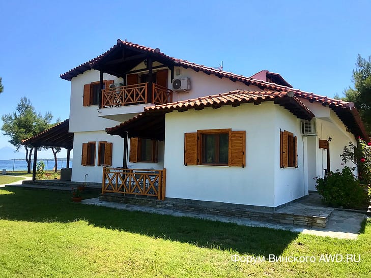 Аренда дома на пляже в Греции