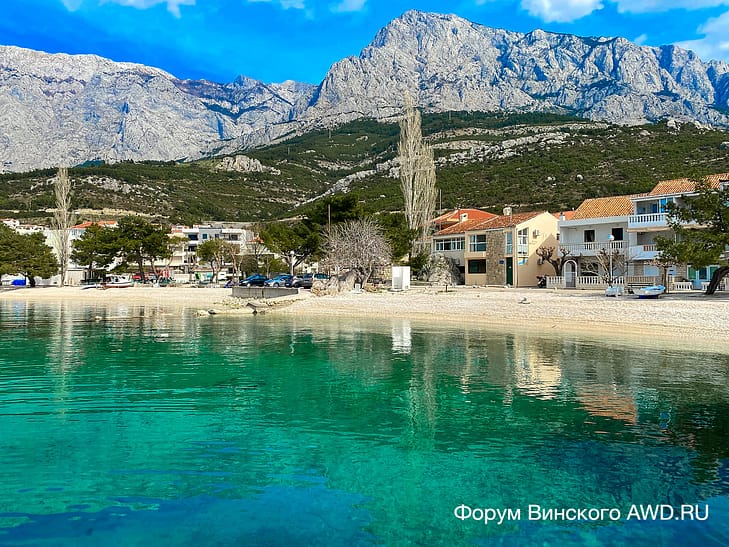 На машине по Хорватии в марте 2021