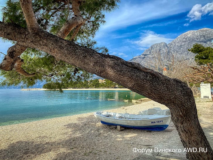 На машине по Хорватии в марте 2021