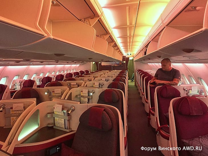 Бизнес класс А380 Катарские авиалинии