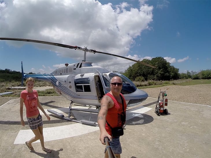 Белиз на вертолете