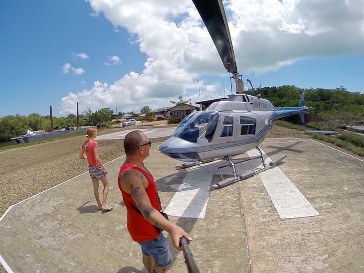 Белиз на вертолете