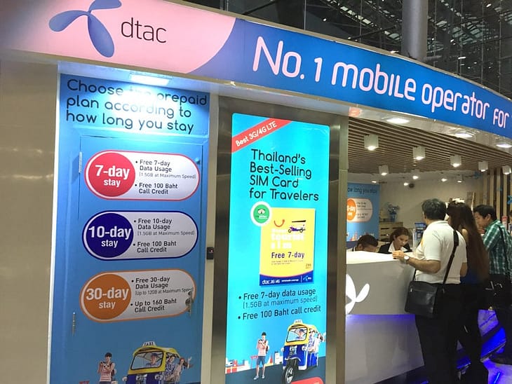 Мобильный интернет в Таиланде DTAC