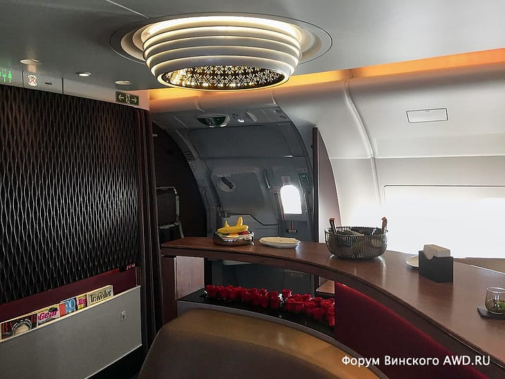 Бизнес класс А380 Катарские авиалинии